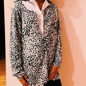 Maggie Barnes Leopard Print Cardigan